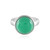 Zilveren ring met een Groene onyx