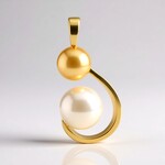 Ciondolo in argento con Perla d'Acqua Dolce Bianca (TPC)