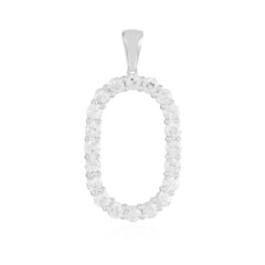Zilveren hanger met zirkonen (de Melo Essence)