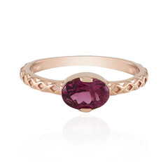 Magenta-Granat-Silberring