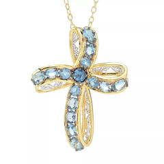 Collana in argento con Acquamarina (Gems en Vogue)