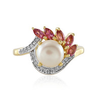 Anello in argento con Perla d'Acqua Dolce Bianca