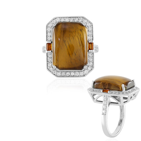 Anillo en plata con Ojo de tigre