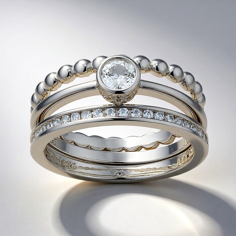 Anello in argento con Zircone