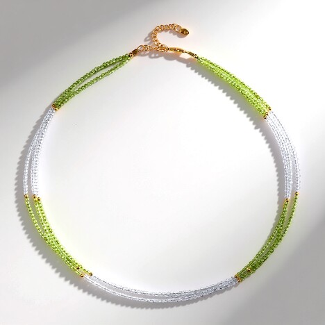 Collana in argento con Peridoto