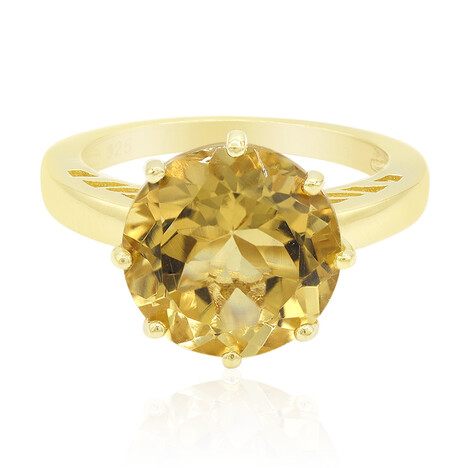Anillo en plata con Citrino