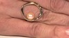 Anillo en plata con Perla Ming durazno (TPC)