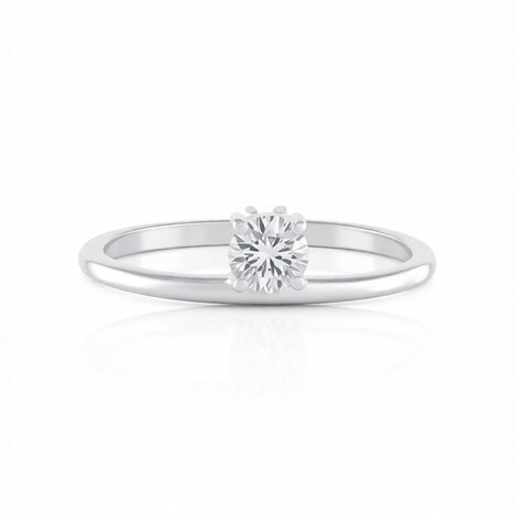 Gouden ring met een IF (G) Diamant (de Melo Gold)