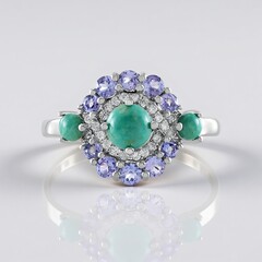 Anello in argento con Turchese Campitos
