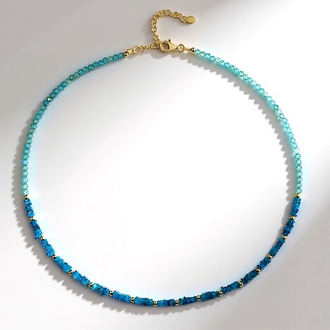 Collana in argento con Apatite Blu