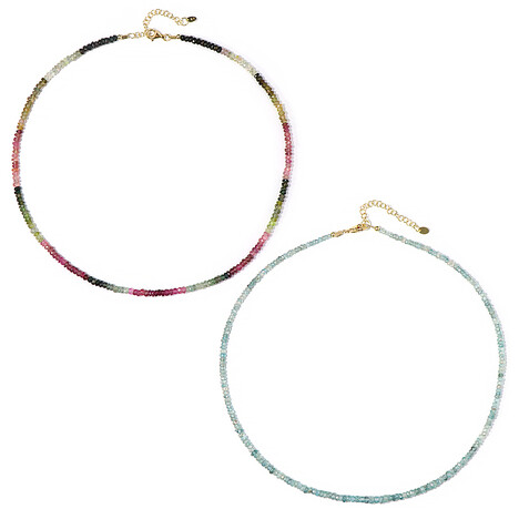 Zilveren halsketting met Ratanakiri zirkonen