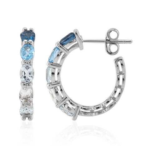 Topas-Silberohrringe