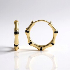 Orecchini in oro con Diamante Nero (de Melo Gold)
