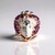 Anello in argento con Granato viola a viraggio di colore (Gems en Vogue)