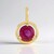 Ciondolo in argento con Zaffiro Rosa del Madagascar