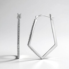 Orecchini in argento con Zircone (Adela Silber)