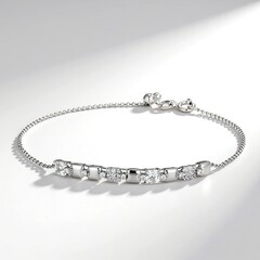 Bracciale in argento con Topazio Bianco (Adela Silber)