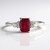 Anello in argento con Rubino Bemainty