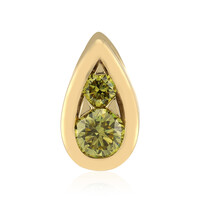 Gouden hanger met een gele VS1 diamant