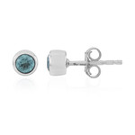 Pendientes en plata con Apatita azul