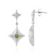 Orecchini in argento con Zircone Ceylon Verde (MONOSONO COLLECTION)