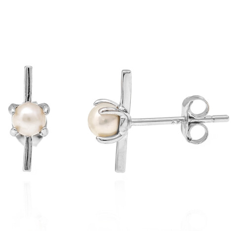 Boucles d'oreilles en argent et Perle de culture d'eau douce