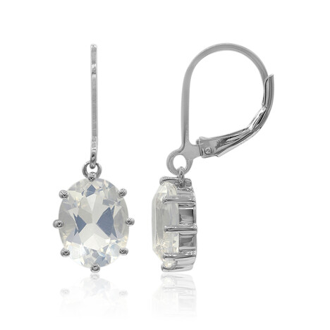 Boucles d'oreilles en argent et Quartz du Tibet (Tenner Diniz)