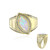 Anillo en oro con Ópalo Welo AAA (de Melo)