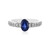Anello in argento con Zaffiro Stellato Blu