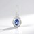 Ciondolo in argento con Zaffiro Ceylon Blu