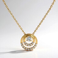 Collana in oro con Diamante SI2 (H) (CIRARI)