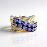 Anello in argento con Tanzanite (Gems en Vogue)