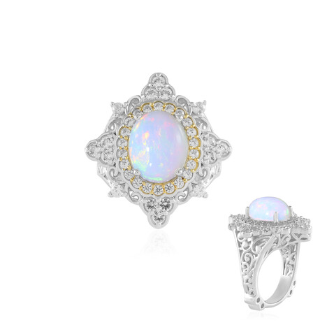 Welo-Opal-Silberring (Dallas Prince Designs)