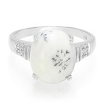 Bague en argent et Agate dendritique