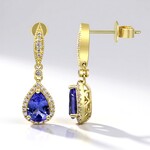 Orecchini in oro con Tanzanite AAA (CIRARI)
