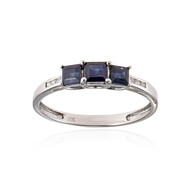 Gouden ring met een Blauwe Ceylon saffier