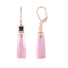 Pendientes en plata con Calcedonia lavanda (KM by Juwelo)