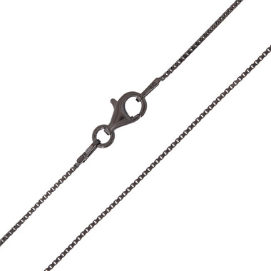 Silber-Veneziakette - 3,07 g - 70 cm - rutheniert