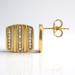 Orecchini in argento con Diamante I1 (G)