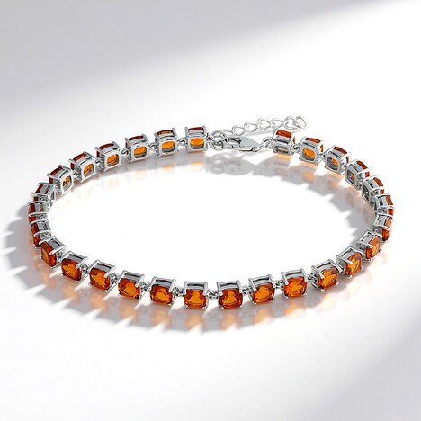 Bracelet en argent et Citrine Madère