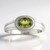 Anello in argento con Tormalina Verde Brasiliana (Pallanova)