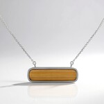 Collana in argento con Bambù Naturale (TPC)