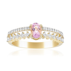 Purpurfarbener Skapolith-Goldring