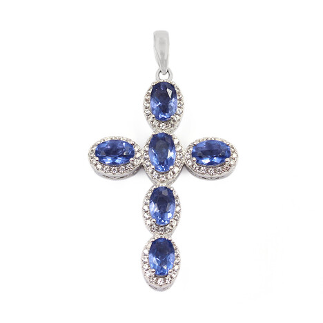 Farbwechsel-Fluorit-Silberanhänger