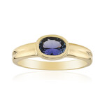 Nicht erhitzter Tansanit-Goldring