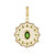 Russian Diopside Silver Pendant