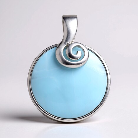 Ciondolo in argento con Larimar