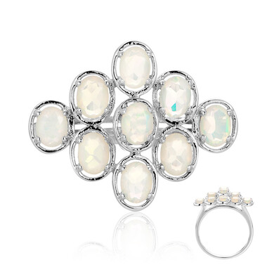 Anello in argento con Opale di Welo