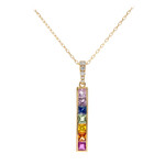 Saphir-Goldhalskette (CIRARI)