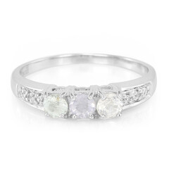 Anillo en plata con Turmalina cuprífera